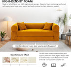 80" Convertible Sofa Bed, Corduroy Deep Seat Folding Pull Out Couch - Image 3