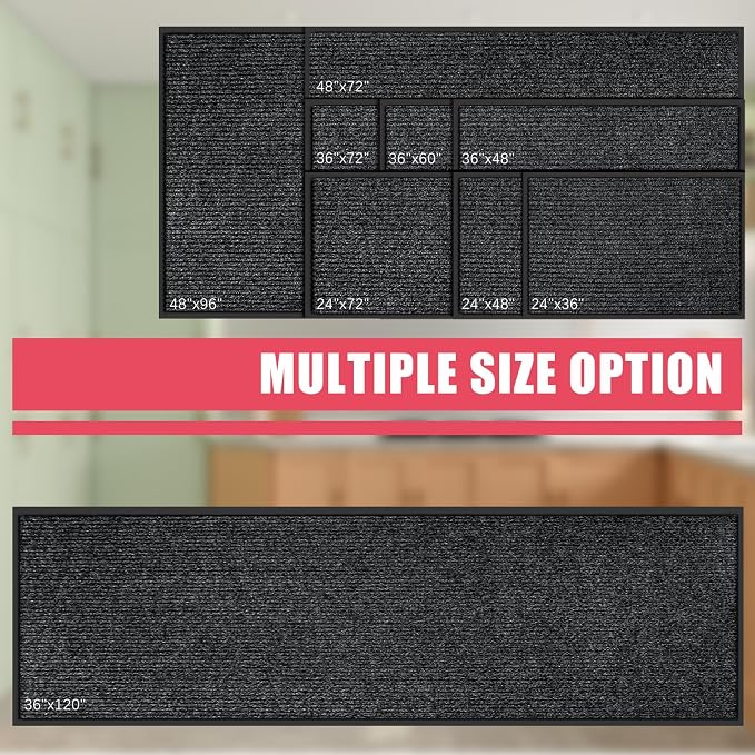Kuyal Front Door Mat, Commercial Floor Mats Inside Outside Entrance, Heavy Duty - Image 7