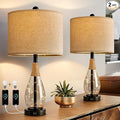 OYEARS 23" Table Lamps for Living Room Set of 2 Bedside Lamps for Night Stands by OYEARS