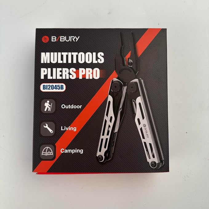 BIBURY Multitool Pliers Pro BI2045, Stainless Steel 31-in-1 Multi Tool Pliers - Image 9