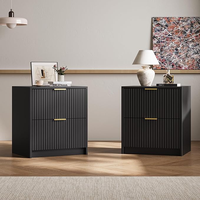 3-Piece Dresser Bedroom Set, 9 Drawer Dresser & 2 Drawer Nightstands - Image 2