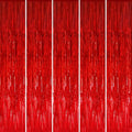 GOER 3.2 ft x 8.2 ft Metallic Tinsel Foil Fringe Curtains Party Photo Backdrop by GOER