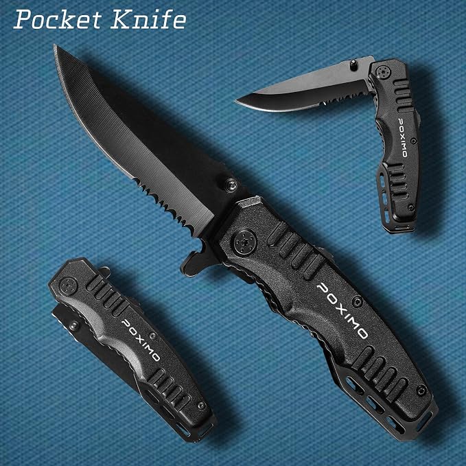 Men Gifts for Hubby from Wife, Pocket Knife, Tactical Pen, Stocking Stuffers - Image 5