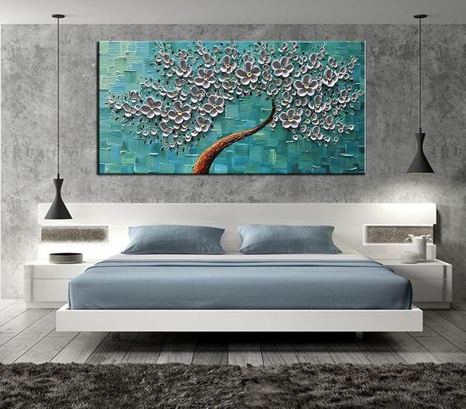 YaSheng Art - 100% hand painted Flower Art Oil Painting On Canvas Texture - Image 6