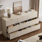 3-Piece Dresser Bedroom Set, 9 Drawer Dresser & 2 Drawer Nightstands - Image 7