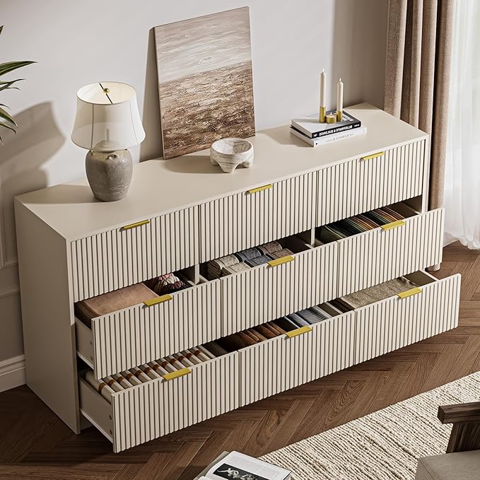 3-Piece Dresser Bedroom Set, 9 Drawer Dresser & 2 Drawer Nightstands - Image 7