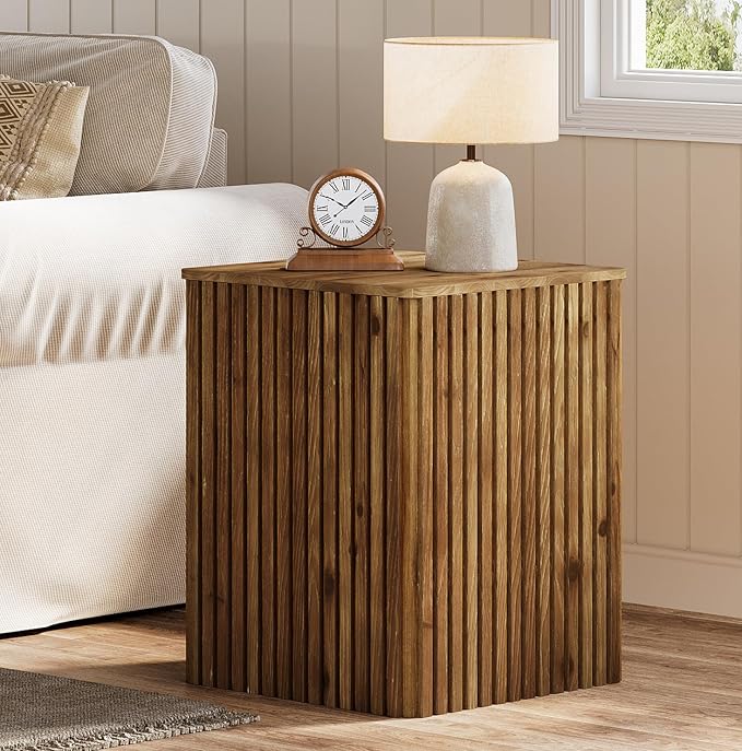 Solid Wood Square End Table by TribewoodbyTribesigns