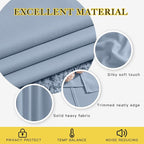 NICETOWN Vintage Blue Curtains 110 inches Long, Grommet Thermal Insulated - Image 3