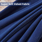 Joydeco Royal Blue Velvet Curtains 90 inch Curtains, Luxury Grommet Blackout - Image 5