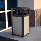 Safco Evos Steel Trash Can, 38 Gallons, Indoor and Outdoor Use, Commercial - Image 5