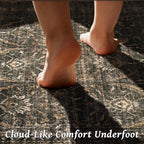 Washable 5x7 Area Rugs for Living Room, Boho Non-Slip Vintage Distress Rugs for - Image 4