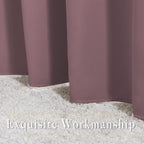 NICETOWN Dry Rose Blackout Curtains 84 inch Length 2 Panels, Grommet Thermal - Image 6