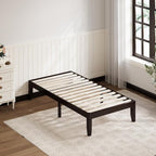 Giantex 14 Inch Twin Wood Platform Bed Frame, Minimalist Mattress Foundation - Image 3