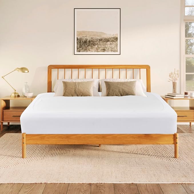 Biscaynebay Decorative Box Spring Cover Full & Full XL Size, Easy Fit Wrinkle & - Image 9