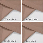 Joydeco Velvet Curtains Rose Beige Blackout Curtains Thermal Insulated 102 - Image 6