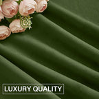 StangH Moss Green Curtains for Living Room Cozy Thermal Insulated Privacy - Image 8