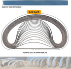 40-Piece 1/2 x 18 Inch 320 Grit Zirconia Sanding Belts, Heavy Duty Long-lasting - Image 2