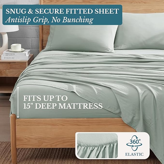 Casa Platino Twin Size Sheets Set – Pre-Washed Bedding, Ultra Soft & Cozy - Image 3