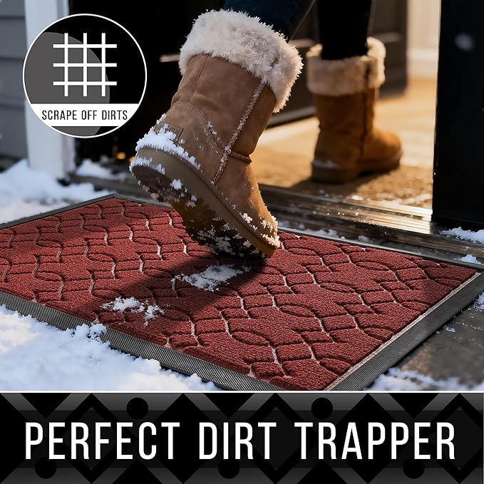 Yimobra Outdoor Runner Rug 72x24, All-Season Waterproof Doormat Outdoor Entrance - Image 3