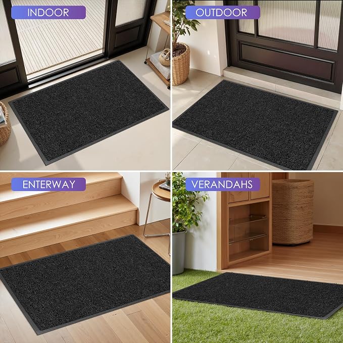 Kuyal Door Mat, Non Slip Waterproof Outdoor Mats, Commercial Floor Inside - Image 5