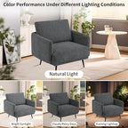 Oversized Accent Chair for Living Room Cozy Reading Chairs Mid-Century Modern - Image 5