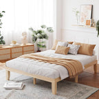 Giantex 14 Inch Queen Wood Platform Bed Frame, Minimalist Mattress Foundation by Giantex