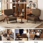 Accent Chair Mid Century Modern Chair, Velvet Upholstered Lounge Arm Chair - Image 6