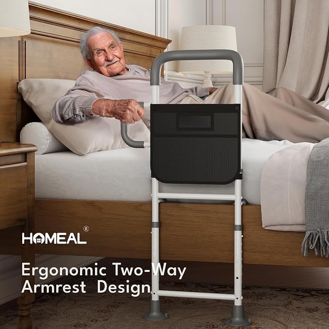 HOMEAL Bed Rails for Elderly Adults Safety, Reinforced Bedrails for Elderly - Image 2