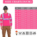 AYKRM Safety T Shirt Reflective High Visibility hi vis Long Sleeve T Shirt - Image 5