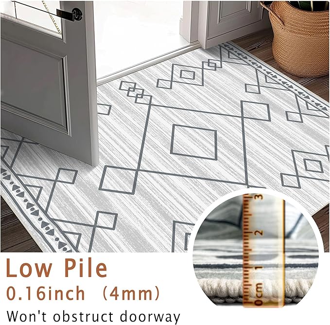 3x5 Rug, Small Area Rug for Living Room, Machine Washable Non-Slip Throw Rug - Image 7