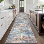 IOHOUZE Abstract Runner Rug 3x20 Ft Extra Long Washable Runners - Image 2