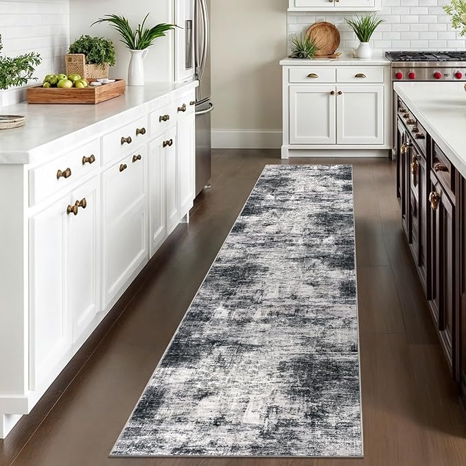 IOHOUZE Abstract Runner Rug 2x10 Ft Washable Runners - Image 2