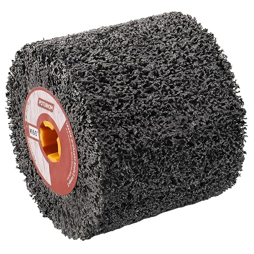 Abrasive Drawing Wheel Surface Conditioning Tool 60 Grit 120 x 100 x 19 mm Wire by POTUINOM