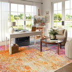 Lahome Modern Abstract Washable Living Room Rug, Colorful 8x10 Area Rugs - Image 8