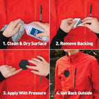GEAR AID Tenacious Tape Hex 2.5” and 1.5” Repair Patches, Peel-and-Stick to Fix - Image 3