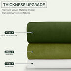 StangH Moss Green Curtains for Living Room Cozy Thermal Insulated Privacy - Image 5