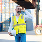 AYKRM 2 Pockets Reflective Safety Vest High Visibility Class II Mesh Vest - Image 2