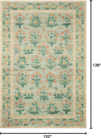 Loloi Rifle Paper Co. Eden Collection EDE-01 Mughal Rose Blush 8'-6" x 11'-6" - Image 2