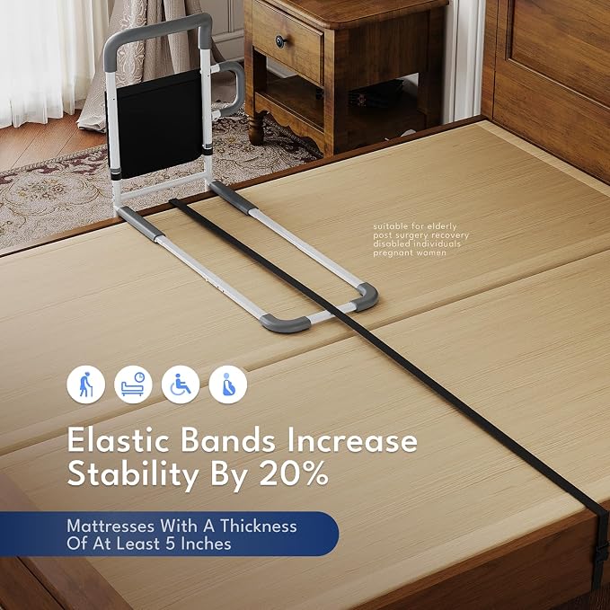 HOMEAL Bed Rails for Elderly Adults Safety, Reinforced Bedrails for Elderly - Image 6