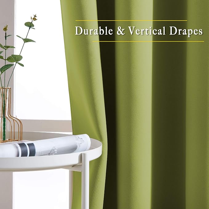 NICETOWN Room Darkening Kitchen Curtains - Image 5