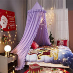 VETHIN Bed Canopy for Girls, Princess Round Dome Dreamy Mosquito Net Bedding - Image 5