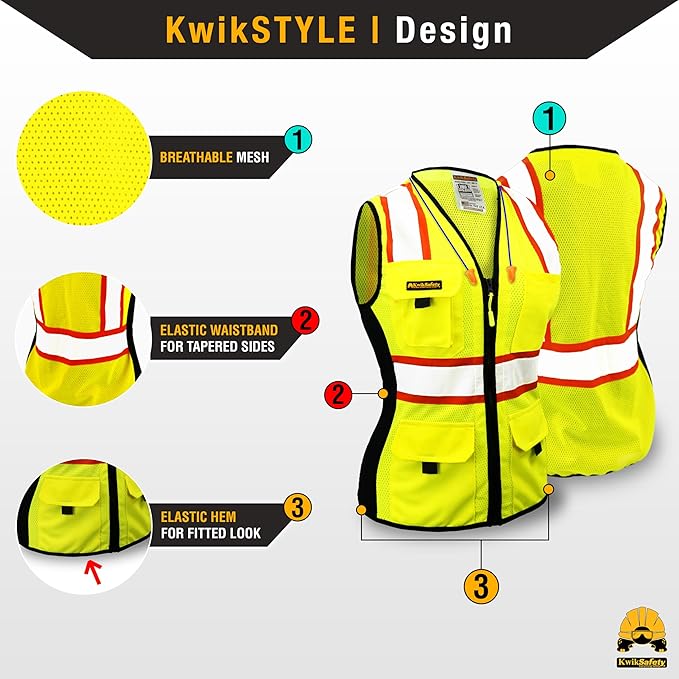 KwikSafety - Charlotte, NC - FIRST LADY Safety Vest - Image 3