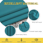 NICETOWN Blackout Peacock Teal Curtains 84 inches Long, Grommet Room Darkening - Image 4