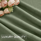 StangH Sage Green Nursery Curtains 90 inches Long Living Room Velvet Thermal - Image 8