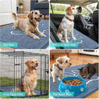 OLANLY Dog Door Mat for Muddy Paws 24x16, Paw Print Design, Absorbs Moisture - Image 8