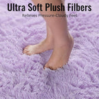 PAGISOFE Fluffy Soft Purple Rug 5' x 7' Rug, Shaggy Rugs - Image 5