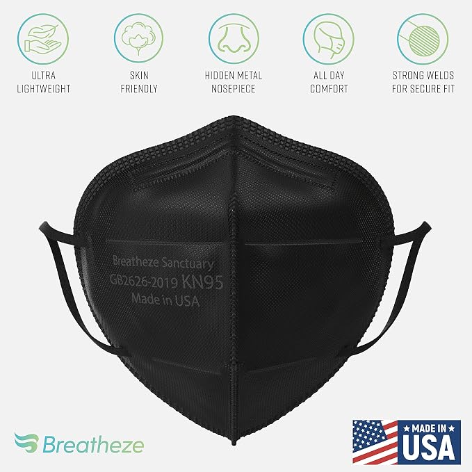 Breatheze KN95 Face Masks Made in USA - Image 3