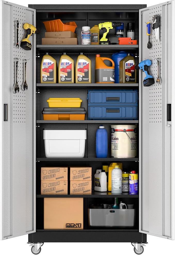 Aobabo 71" H×32" W×16" D Metal Storage Cabinet by Aobabo