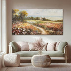 YETHEN WAL Floral Wildflower Meadow Wall Art – Countryside Cottage Landscape - Image 6