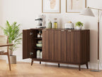 Sideboard Cabinet, Modern Fluted Storage Cabinet - Image 3